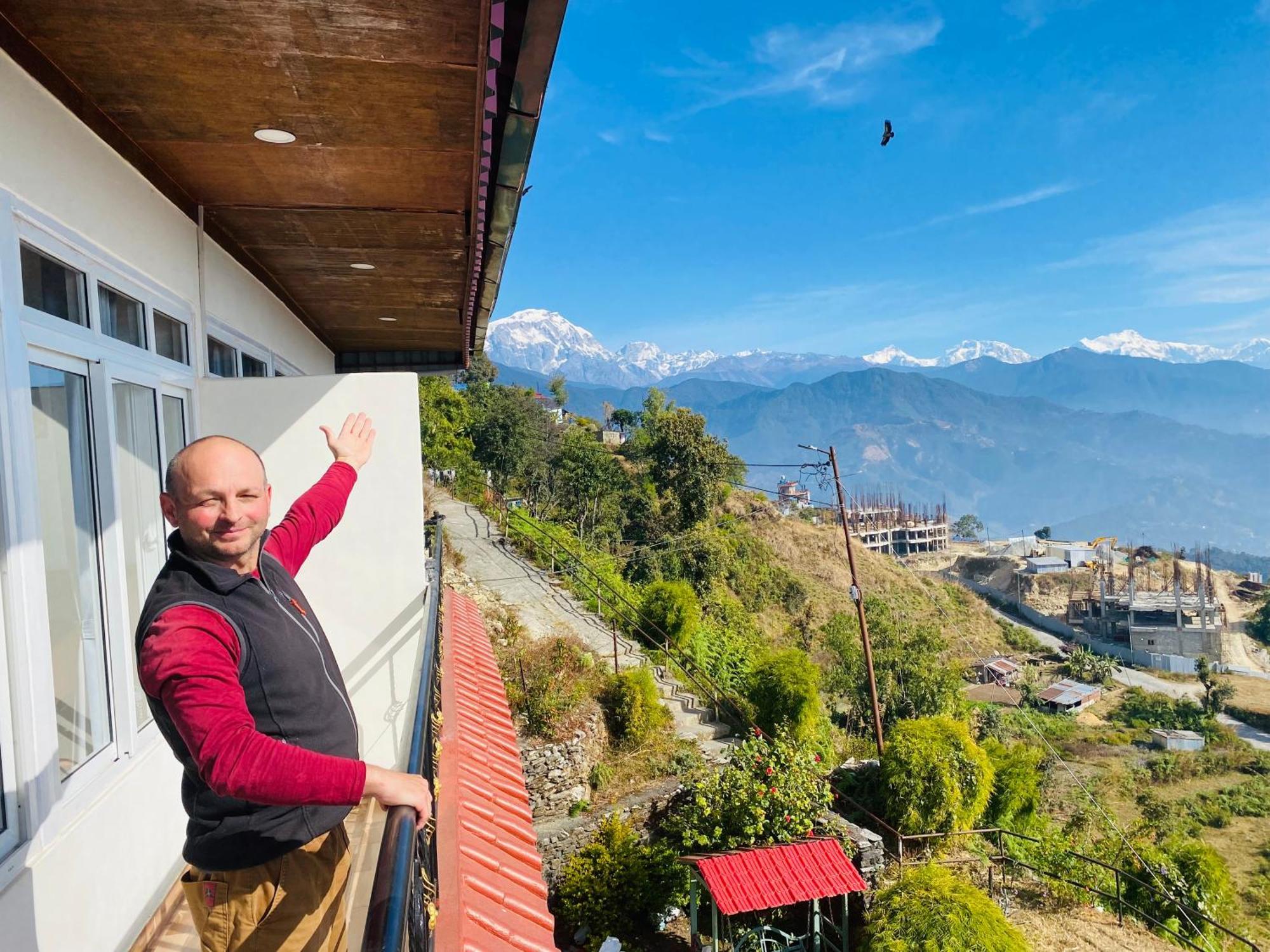 Panoramic View Guest House Sarangkot Pokhara Bagian luar foto